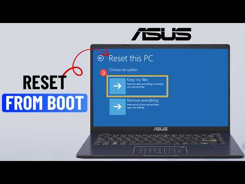 How to Factory Reset Asus Windows Laptop (Without Password or Boot)