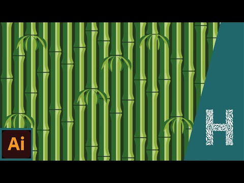 Бамбук паттерн в Adobe Illustrator