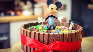 Myszka Minnie, Tort, Kit Kat, M&M`s, Skittles, Nutella, Urodzinowy TORT Birthday cake