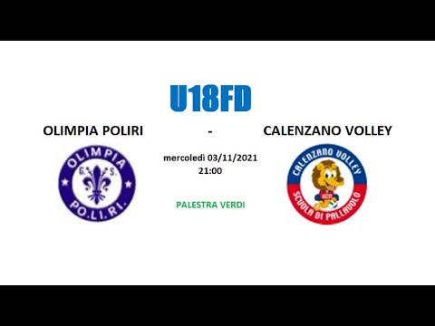 18FD - OLIMPIA POLIRI vs CALENZANO VOLLEY