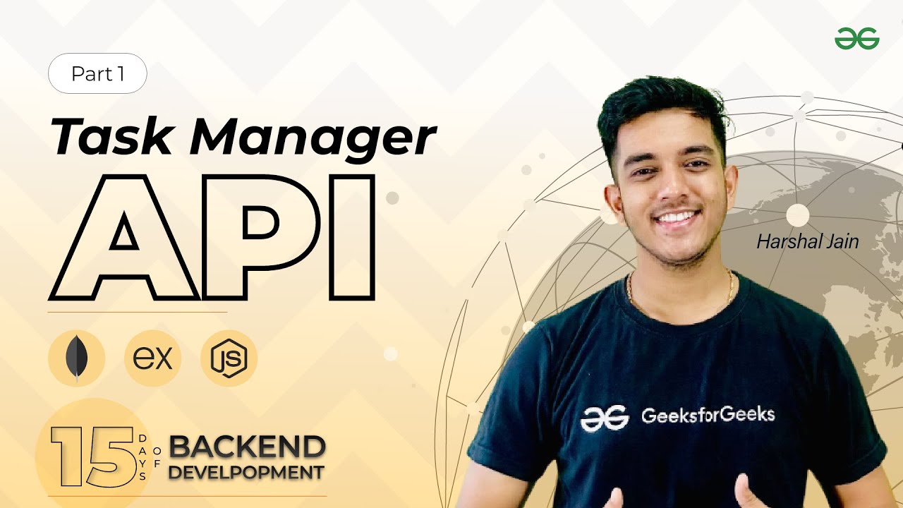 Task Manager API With Node JS Express and MongoDB (Part 1 ) || 15 DAYS of BACKEND DEVELOPMENT