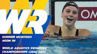 Download lagu 🏅 Summer McIntosh Shatters World Record Once Again! | World Aquatics Swimming Championships 2024 mp3
