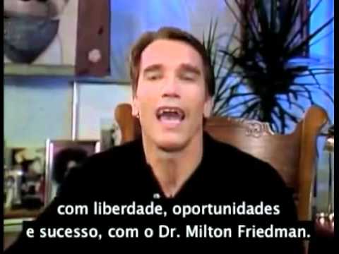 Arnold Schwarzenegger e Milton Friedman falam sobre a liberdade 1