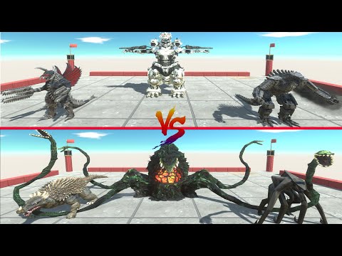 TEAM MONSTER VS TEAM MECHA ROBOT - Animal Revolt Battle Simulator