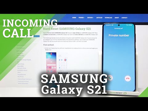 Incoming Call Samsung Galaxy S21 – Options of Incoming Call