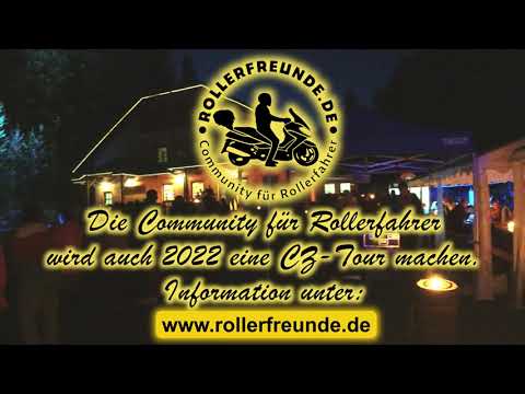 CZ-Tour Teil3 von Doksy nach Roznov zur "Po Valašsku na skutru 2021"