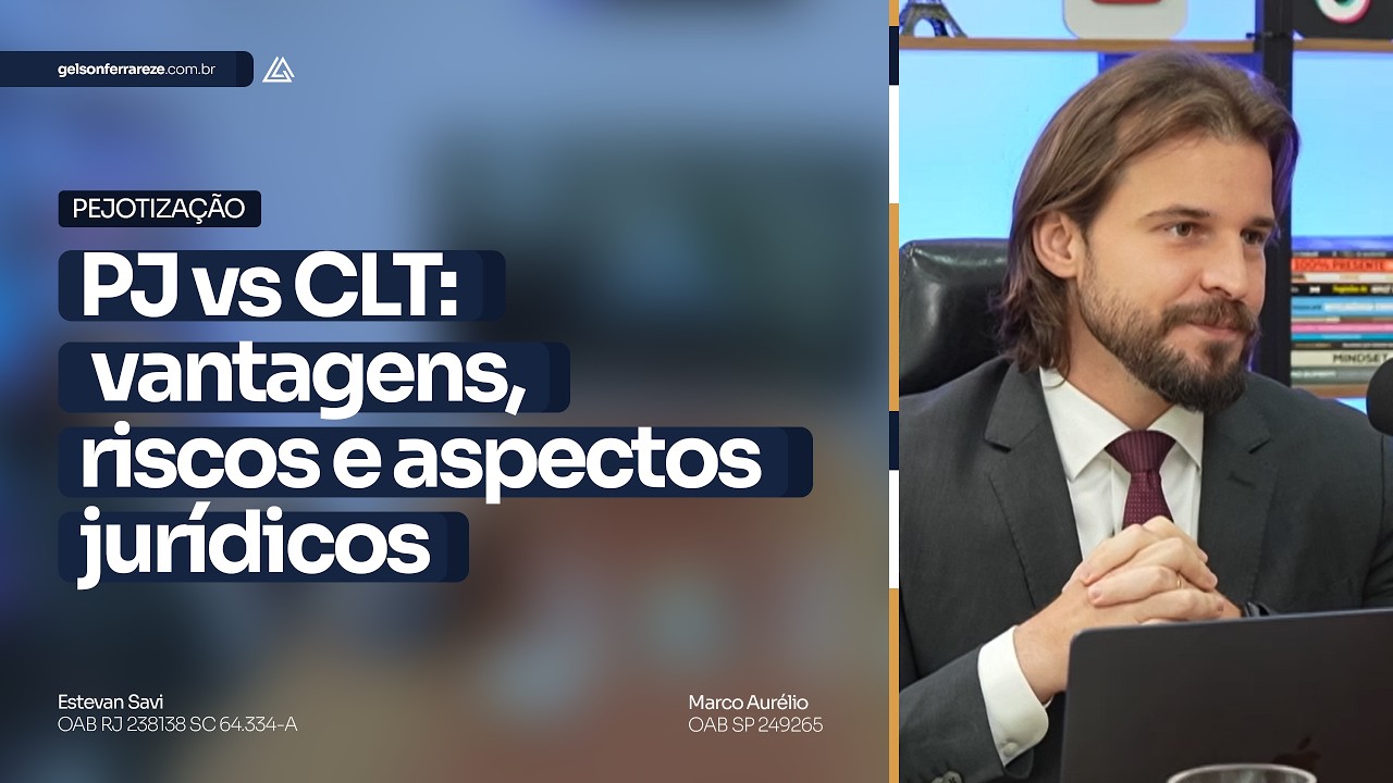 Vídeo sobre pejotização e direitos trabalhistas