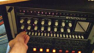 Video thumbnail for Goofing off with a Synton Syntovox 221 vocoder by Synthead