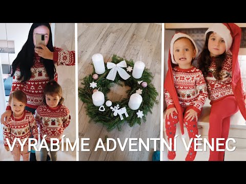VLOG | První sníh ❄️ jedeme do aquaparku, vyrábění adventního věnce na Vánoce 🎄🎀