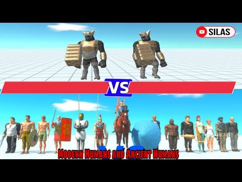 Ghor Hammer 🆚 Modern Humans and Ancient Humans - Animal Revolt Battle Simulator🔥😱