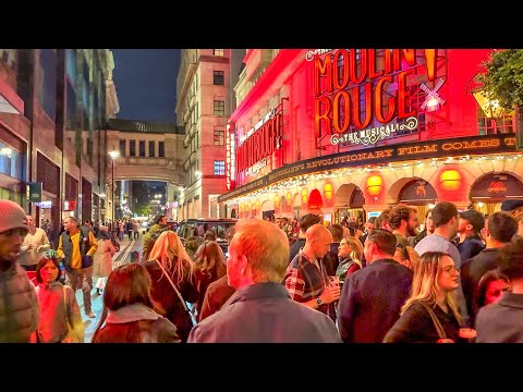 London City Walk Tour of West End Streets | 4K HDR