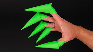 How to Make Easy Paper Claws - Halloween Origami
