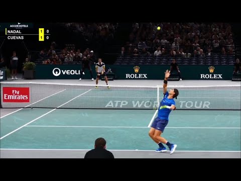 RAFA NADAL VS PABLO CUEVAS (HD) HIGHLIGHTS - COURT LEVEL