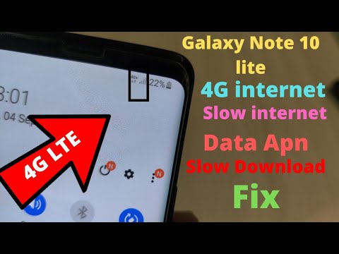 Samsung Galaxy Note 10 lite Internet Settings Slow internet solution fix Hindi Urdu