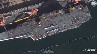 preview picture of video 'Vị trí tàu sân bay Varyag - Location of carrier Varyag - Google Earth'