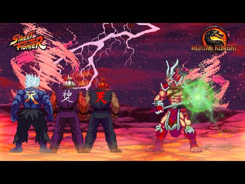 Akuma vs Shao Kahn l All Transformation l Street Fighter X Mortal Kombat