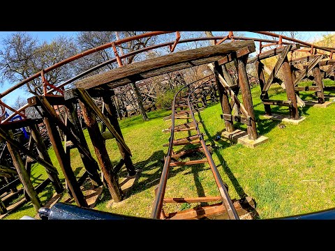 On-ride point of view of Runaway Mine Train