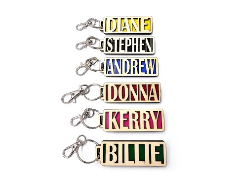 Personalised Wooden Keyring