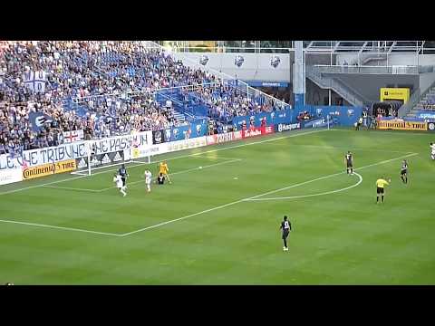 Mason Toye of Minnesota United FC scores vs. the Montreal Impact 7/6/19