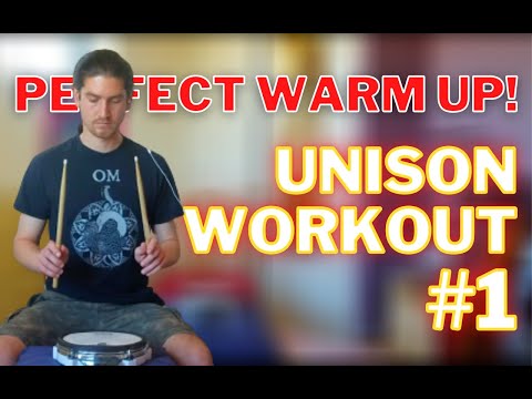 Unison Workout 60-140bpm BLAST BEAT BUILDER 2/3 (AMAZING WARM UP) drum along practice pad exercise