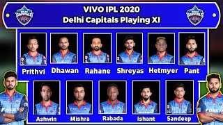 IPL 2020 - DC Team Final Playing 11 for Vivo IPL 2020 | 2020 IPL Delhi Capitals