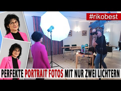Perfekte Portrait Fotos fotografieren ganz einfach mit nur zwei Lichtern, tolle Business Portraits