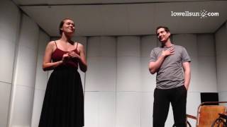 Peyton James & Dallyn Vail Bayles rehearse It's De-Lovely for Greater Lowell Music Theatre prod'n of
