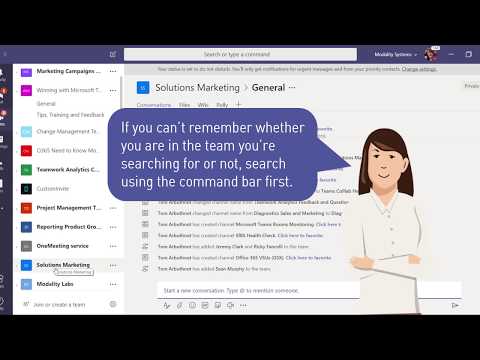 Microsoft Teams tip #26: Where to search for a team