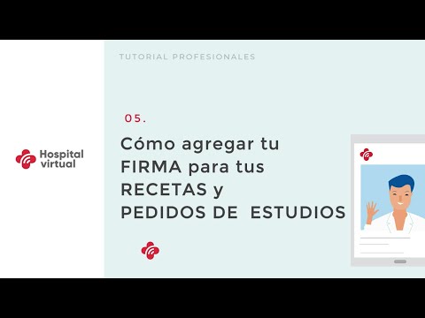 Cómo agregar tu firma para recetas y pedidos