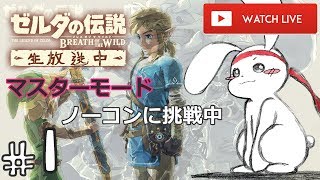 #1 ゼルダBOWマスターノーコン「己に縛りをあえて加える!これが奮闘式なのだ」（ A journey aiming for complete trial of the sword) ）