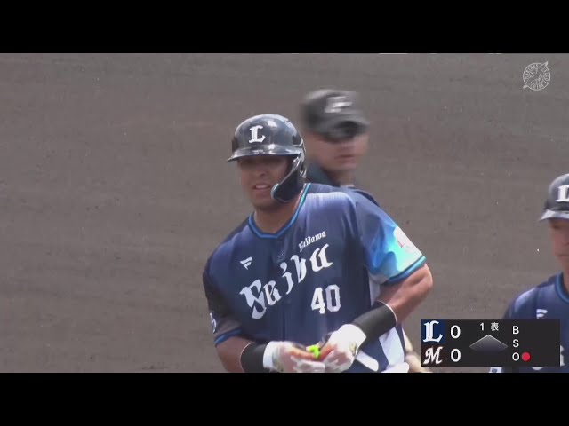【ファーム】初回に先制!! ライオンズ・セデーニョ 甘い球を見逃さずレフトへタイムリーヒット!! 2025年5月5日 千葉ロッテマリーンズ 対 埼玉西武ライオンズ