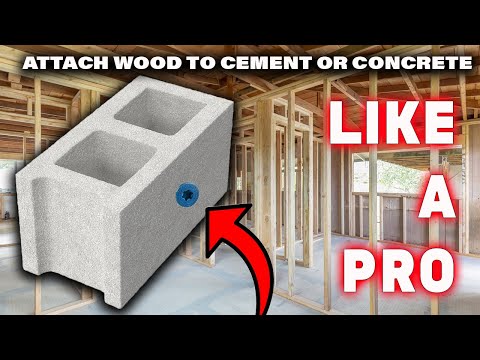 How to attach wood to concrete or cement like a pro fast and easy
