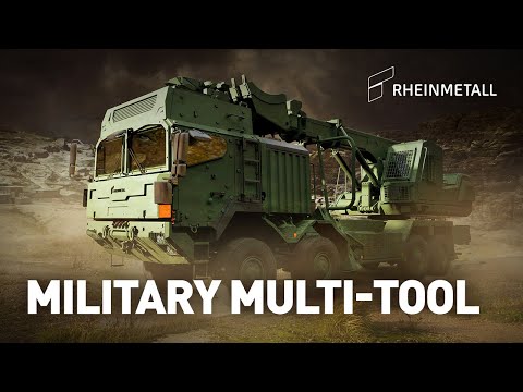 Rheinmetall presents HX 8x8 Excavator system