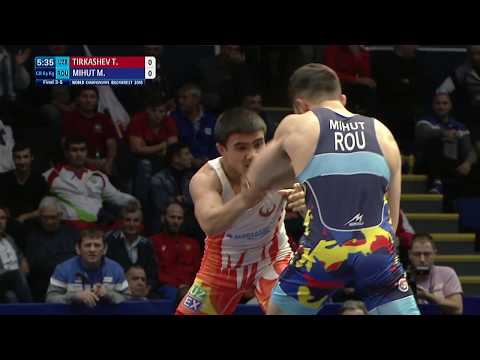 BRONZE GR - 63 kg: T. TIRKASHEV (UZB) v. M. MIHUT (ROU)