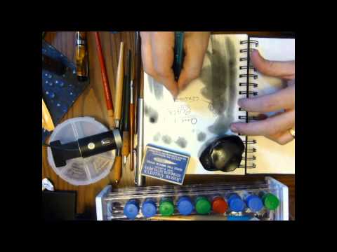 Joseph Gillott Super Fine Writer 1160 Pen with Quink "Black" ink