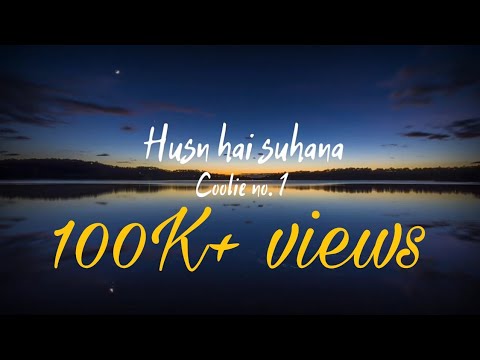 Husn Hai Suhana (Lyrics) | Coolie No.1 | Varun Dhawan | Sara Ali Khan | Chandana and Abhijeet |2020