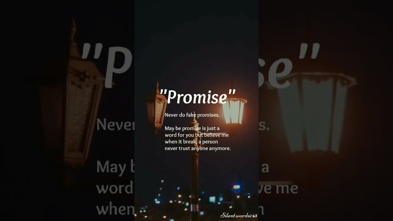 Quotes about Promise|Never do fake promises💯|English Motivation nd Quotes😎|Whatsapp  Status