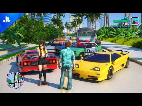 GTA Vice City Remake™ - Unreal Engine 5 Amazing Gameplay Concept Demo / GTA 5 PC Mods