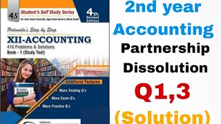 Partnership Dissolution Q1,Q3: General Journal Entries | Class 12 Accounting