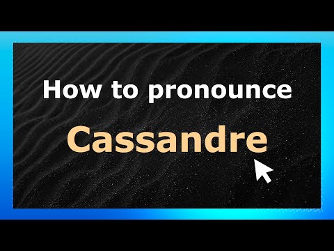 How to Pronounce Cassandre (French Pronunciation / France) | Pronounce Names