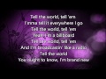Tell The World By Lecrae With Lyrics