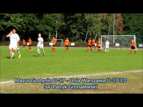 Mazur Gostynin U-17 - Unia Warszawa U-17 4:2