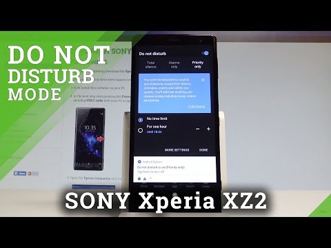 How to Use Do Not Disturb in SONY Xperia XZ2 - Turn On / Off DND |HardReset.Info