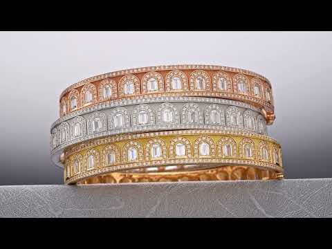 DAVIDOR  High Jewelry Bangle in Platinum