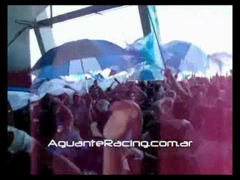 "Racing vs River en el monumental 2008 La Guardia Imperial" Barra: La Guardia Imperial • Club: Racing Club