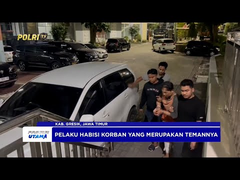 POLRES GRESIK AMANKAN PEMBUNUH OJOL