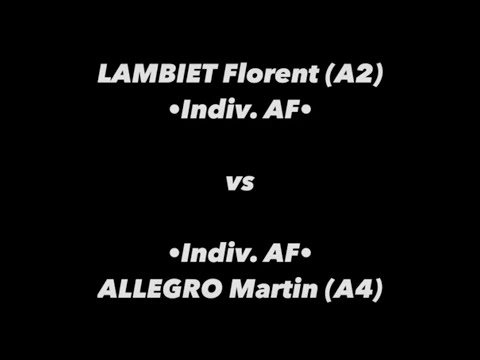 Tennis de Table ·Championnat de Belgique A· 1/2 finale - LAMBIET Florent (A2) vs ALLEGRO Martin (A4)