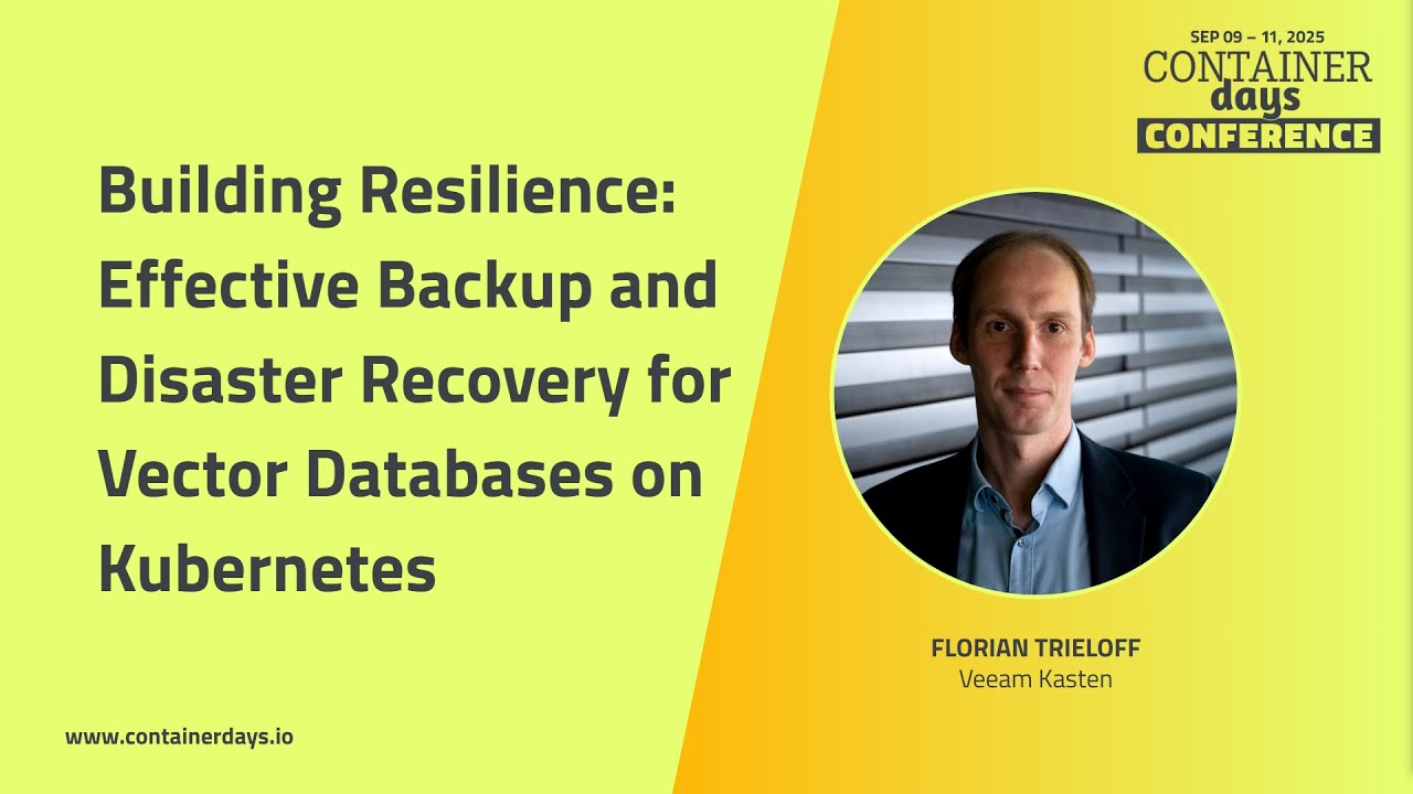 Building Resilience: Effective Backup and Disaster Recovery for Vector Databases on Kubernetes