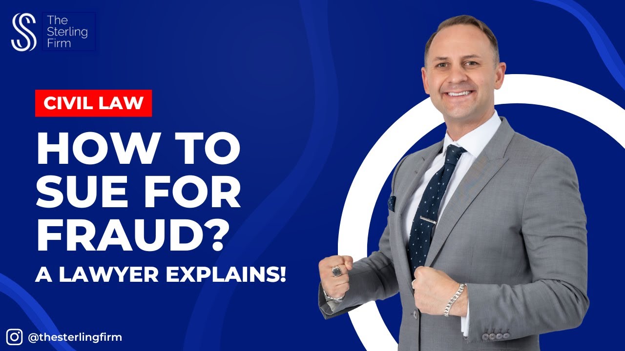 🏛️ How To Sue For FRAUD? A Lawyer Explains! #fraud #lawsuit #civillaw