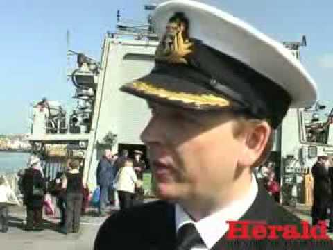 Warship HMS Argyll returns home to Plymouth's Devonport Naval Base after six months in the Gulf